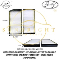 HYUNDAI ELANTRA '06 2.0 X20 / AVANTE HCC CABIN AIR FILTER ( SET ) 97133-2D200 ( F178AN6MB )
