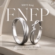 【153】S925 MBTI Ring - ENFP Adjustable Mix and Match Cincin Perak Lelaki Wanita