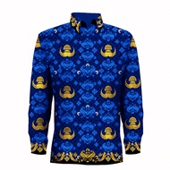 KEMEJA KATUN Wholesale Batik Korpri 2025 – Official ASN Shirt, Black Collar, Smooth Cotton, Comforta