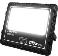 LAMPTAN โคมไฟฟลัดไลท์ พลังงานแสงอาทิตย์ พร้อมเซ็นเซอร์จับความสว่าง Solar Floodlight Smart Sensor Ner