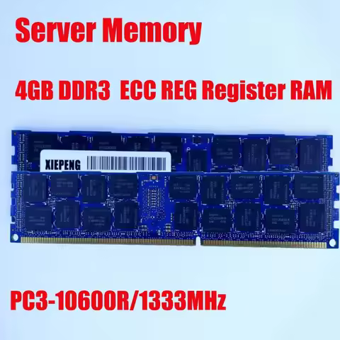 Server memory DDR3 8GB 1333MHz ECC REG Register RDIMM 4GB PC3-10600R RAM 240pin 1.5V 4G PC3 10600