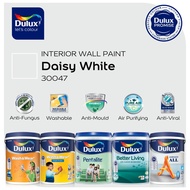 [Shop By Colour] Dulux Interior Wall Paint | Daisy White 30047 | Anti-Mould & Anti-Fungus | 1L & 5L