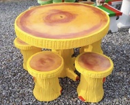 Set Meja Batu Premium (Fero & clear finishing)