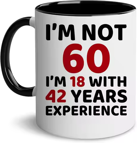 Mug 18 years old tea cup 40 years old 60 years old 80 fashion hot-selling mug, office cup, coffe kaw