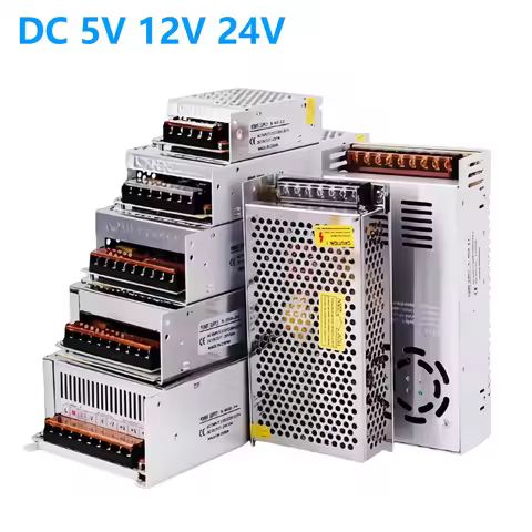 DC Switching Power Supply 220V 110V TO 12V 5V 24V Power Supply 5A 6A 8A 10A 12A 15A 20A 25A 30A Tran