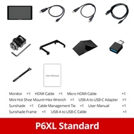 FeelWorld P6XL 6 "จอมอนิเตอร์กล้อง6นิ้ว1920X1080 1200Nits HDR จอภาพที่กำหนดเอง3D-LUT ในตัวจอแสดงผลกล