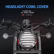 LJBKOALL Motorcycle Headlight Grille Guard Cover Protector Grill For Honda REBEL300 REBEL 300 CM 300
