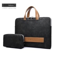 Samsung Tab S11 Ultra 14.6 Inch Sleeve Premium Black Leather Bag Includes Pouch