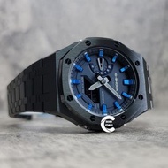 《改裝訂製》G-SHOCK特別限量版 【金屬藍】 男裝女裝手錶鋼錶電子錶 防水潛水錶 農家橡樹 Casioak Casio G Shock Special Limted Edition GA2100 