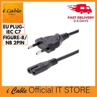 EU 2Pin to IEC C7Figure 8 Notebook 2Pin Power Cable 1.2M