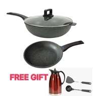 IGOZO Signotec Granite 32cm Stirfry Wok