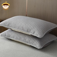 〔8C05〕 Comfortable Cotton Clip Pillow Cover Isolation Layer Anti Mite Pillow Core Protection Head Oi