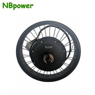 ♣NBpower/QS205 150mm Dropout 72V 3000W 5000W 50H V3 Electric Fat Bike Rear Motor Wheel Ebike Bru ☾f