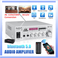 SUNBUCK Amplificador HIFI 2 CH Audio Power Amplifier 12 / 220V Home Theater Amplifier Support Audio 