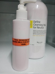 Skindom repack define cleansing milk / ice plant toner /aqua soothing deep cleansing gel