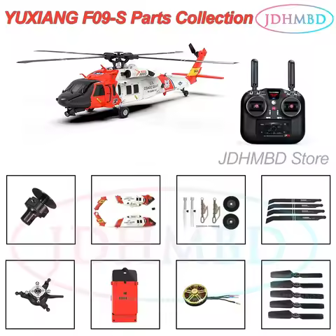YUXIANG F09-S 6CH RC Helicopter GPS All spare parts Shell Battery Remote control Paddle Blade princi