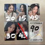 lesserafim 小卡 特典 中村一葉 Kazuha