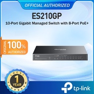 TP-Link ES210GP Easy Smart Managed PoE Switch for IP Cameras & Small Business