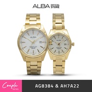 Jam Tangan Couple Alba Original AG8384 & AH7A22