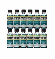 ▶$1 Shop Coupon◀  Listerine Cool Mint Antiseptic Mouthwash for Bad Breath, Travel Size 3.2 oz - Pack