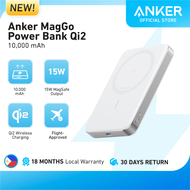 Anker MagGo Power Bank 10,000mAh Qi2 Certified Ultra-Slim 15W MagSafe for iPhone 16 / 15 / 14 / 13