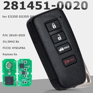 KEYECU 271451-0020 HYQ14FBA for Lexus ES350 GS350 GS450H ES300H GS-F Remote Smart Key Fob