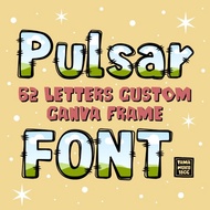 Pulsar 字體客製化 Canva 框架