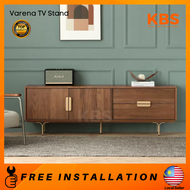 (FREE Installation+Shipping) KBS Varena Solid Wood Veneer TV Cabinet / Drawer Storage / mid-century 