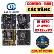 FULL COMBO B85 B85M Z97M/ i5 4570/ i7 4790/ RAM 8G/ 16G BRANDS - USED PRODUCTS