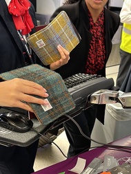 harris tweed裡斯手工護照夾旅行多功能隨身便攜機票證件包卡包