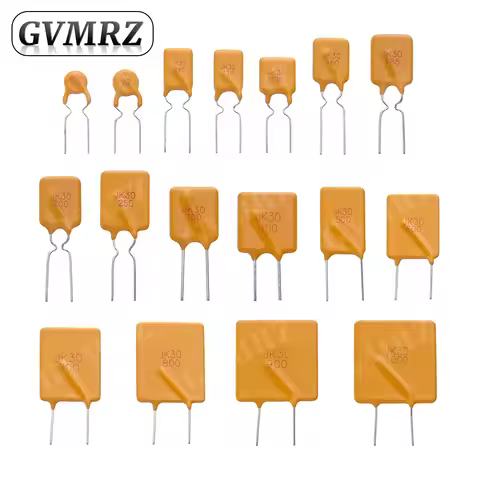 10PCS Jk30 Plug In Self Resettable Fuse Pptc Ruef 30V 0.9A 1.1A 1.35A 1.5A 1.6A 1.85A 2A 2.5A 3A 4A 