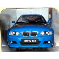 E46 1/18 car Model Bmwe46 Solido BMW E46 Series 3 M3 scale 1:18 Blue ok