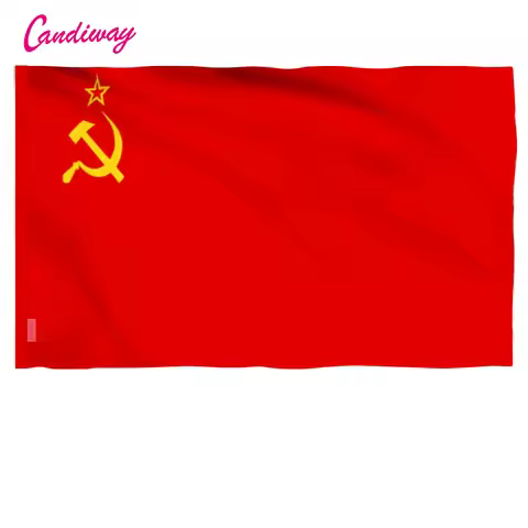 High Quality Red CCCP Union of Soviet Socialist Republics USSR Flag Banner Indoor Outdoor Home Decor