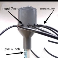 Hydroponic Manifold 7mm 8 point nepple nutrition divider