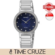 [Time Cruze] Seiko SUP433 Conceptual Diamond Accents Solar Stainless Steel Blue Dial Women Watch SUP433P SUP433P1
