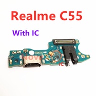 High Quality Charging Port for Realme C55 Fast Charging With Board , For CP