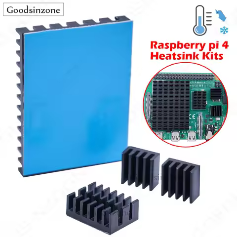 4Pieces/Lot Raspberry Pi 4 b Heatsink, Raspberry Pi Heatsink Aluminum Heatsink with Thermal Tape for