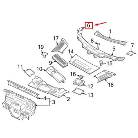 Car Front Windshield Wiper Side Cowl Trim Panel Cover For Porsche 911 Carrera Boxster 987 718 Cayman