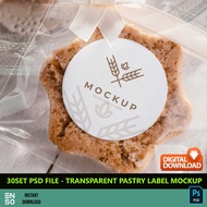 30-Set PSD Transparent Pastry Mockup Template File | PHOTOSHOP Editable Mockup Template (SW837)