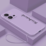 Vivo V25 5G V25 Pro V25e V23 V23e 5G Name Custom Artistic Design Cover Anti-Slip Candy Color Soft Ca