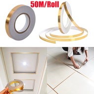 50M Self Adhesive Waterproof Decoration Strip Mirror Stainless Steel Decorative Strip Gold Decorativ