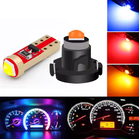 KEIN 8PCS T5 Led T3 T4.2 T4.7 Meter Bulb W5W Led Neo Wedge Car Interior Dashboard Lamp Instrument Da