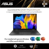 Asus Zenbook Flip 14 OLED UP5401E-AKN142WS (i7-1165G7/ 16GB RAM/ 512GB M.2/14" OLED touch 90HZ/Offic