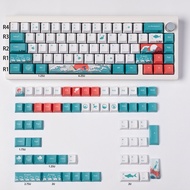 Coral Sea Keycaps PBT Dye-sub Cherry Profile Keycap Custom Keycaps Compatible with Cherry Gateron MX