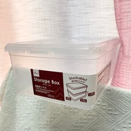 Daiso Shoes Box Storage Box With Lid Transparent Clear Box Multi-purposed Storage Box/Shoe Box Plast