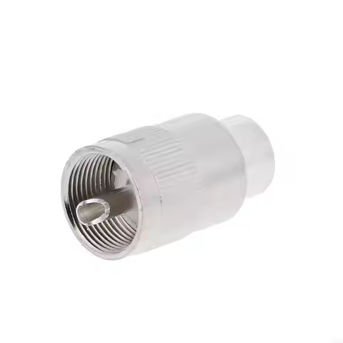 UHF Male PL259 Plug Solder RG8 RG213 LMR400 7D-FB Cable Connector Silver