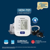 Omron Blood Pressure Monitor HEM 7121 (Standard Model)  * 3+3 Years Local Warranty * Local Stock *