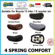 Banana Seat With 4 Spring Seat Pole Mount Suitable for Ebike jimove eco drive