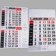 2026 wall calendar complete hanging calendar 2026 plain calendar 2026 Javanese calendar 2026 jumbo c