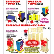 PROJEK RBT SEKOLAH SET KIPAS SOLAR (1SET LENGKAP)